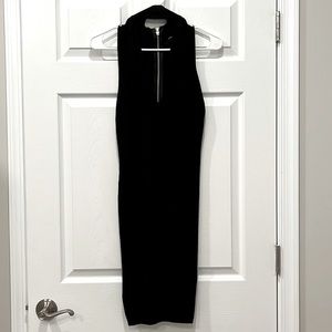 Knit black dress